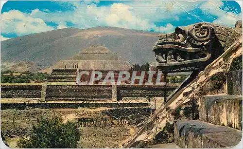 Moderne Karte Overall view from the Templo de Quetzalcoatl of the ancient city of Son Juan Teotihuacan