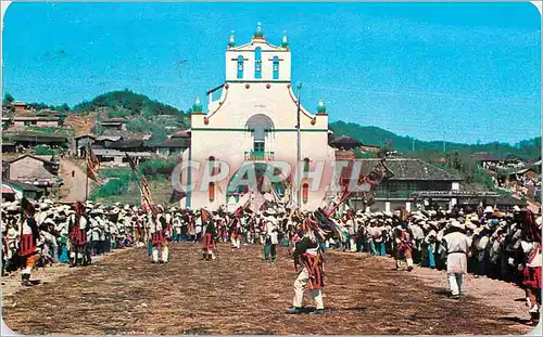 Moderne Karte Carnival scene Chamola Chiapas Mexico