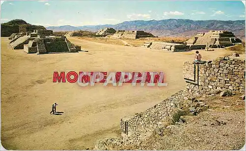 Moderne Karte Ruins at the Archeological Site of Monte Alb�n