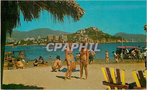 Cartes postales moderne A Pretty View on the-Beach at Roqueta Island Acapulco Gro Mexico