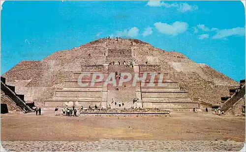 Moderne Karte The Plaza and the Pyramid to the Moon San Juan Teotihuacan Mexico