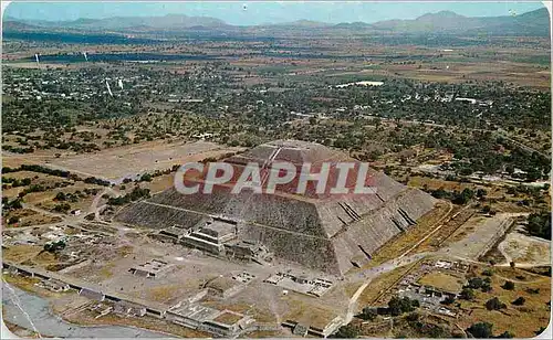 Cartes postales moderne Air View of the Pyramid of the Sun Teotihuacan Archaeological Zone