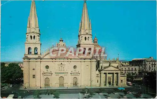 Cartes postales moderne Front side view of the cathedral of guadalajara in the state of jalisco Mexico