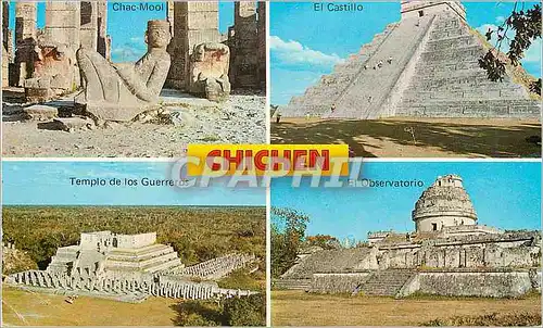 Cartes postales moderne Temple of the Warrior Chichen Itza Yuc Mexico