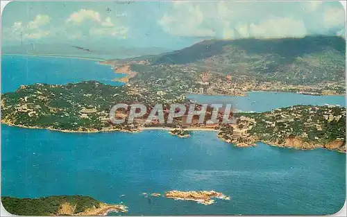 Cartes postales moderne Air view of a portion of Acapulco Mexico