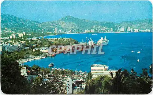 Cartes postales moderne A PRETTY VIEW OF THE BAY ACAPULCO MEXICO