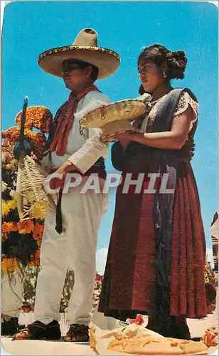 Moderne Karte Guetza Oaxaca Oax Mexico Idians from San Antonino Ocotlan in the State of Oaxara