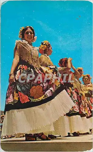 Moderne Karte The regional dress of the Tehuantepec Isthmus Oaxaca Mexico