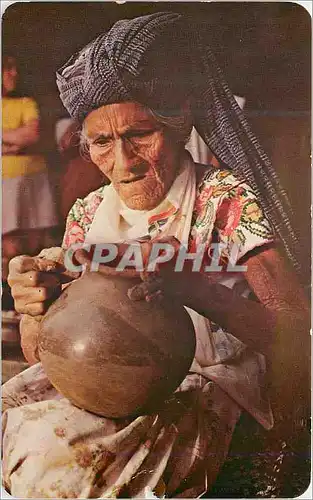 Cartes postales moderne tery by hand without the use of a potter's wheel OAXACA MEXICO