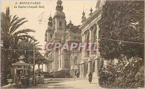 Cartes postales MONTE-CARLO Le Casino facade Sud