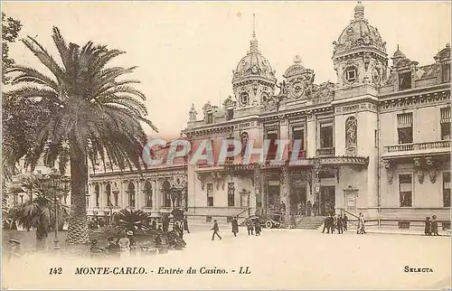 Cartes postales MONTE-CARLO Entree du Casino