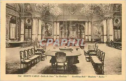 Cartes postales MONTE-CARLO - Salle de Jeux La Roulette
