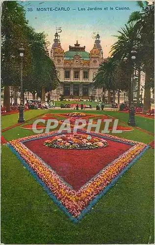Cartes postales MONTE-CARLO Les Jardins et le Casino