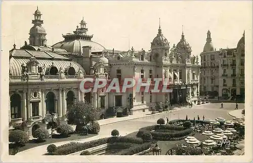 Ansichtskarte AK La Douce France Monte-Carlo Le Casino et terrasses du Cafe de Paris