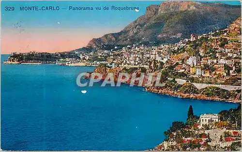Cartes postales MONTE-CARLO - Panorama vu de Roquebrune