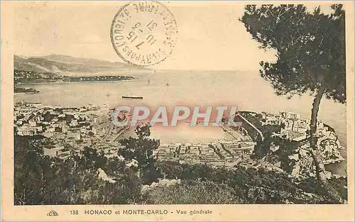 Cartes postales MONACO et MONTE-CARLO  Vue generale