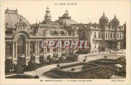 Cartes postales MONTE-CARLO - Le casino facade nord