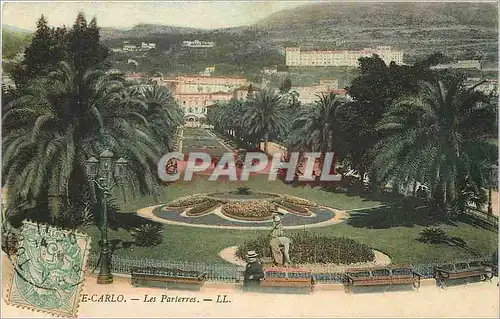 Ansichtskarte AK MONTE-CARLO � Les Parterres