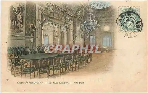 Cartes postales Casino de Monte-Carlo � La Salle Garnier