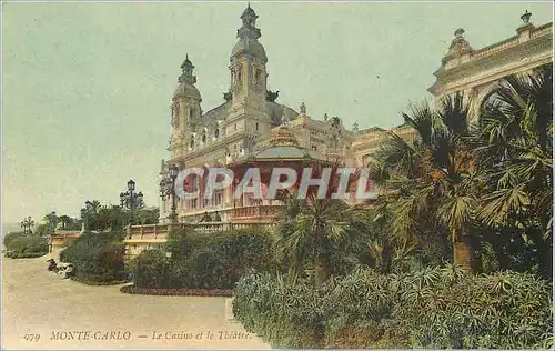 Cartes postales Monte-Carlo - Le casino et le Theatre