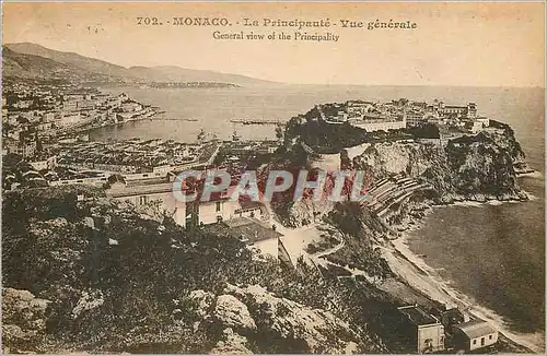 Cartes postales MONACO la Principaute- Vue generale