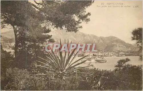 Cartes postales MONTE-CARLO vue prise des jardins du rocher
