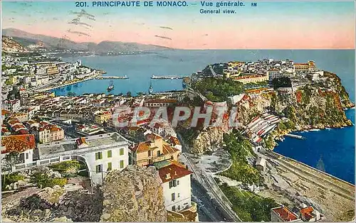 Cartes postales MONACO  Vue generale de la Principaute