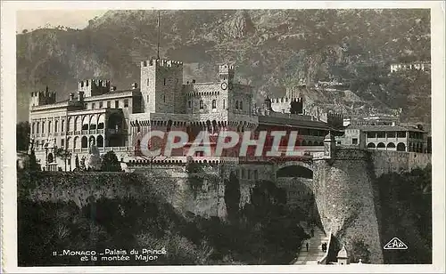 Cartes postales Monaco  Palais du Prince et la montee major