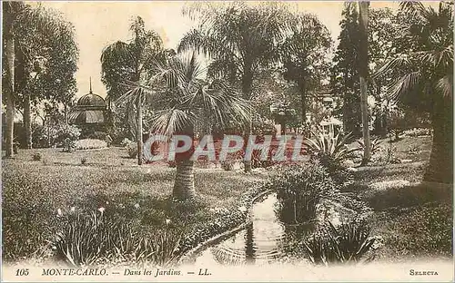 Cartes postales MONTE-CARLO � Dans les Jardins