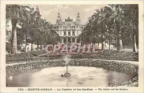 Cartes postales MONTE-CARLO - Le Casino et les Jardins