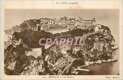 Cartes postales MONACO Le Rocher