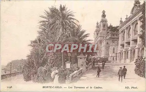 Cartes postales Monte-carlo Les Terrasses et le Casino
