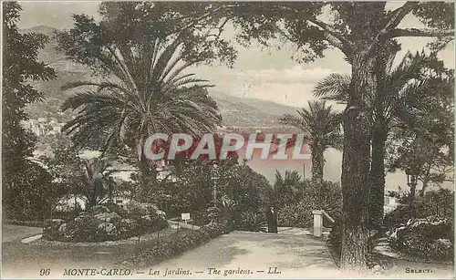 Cartes postales Monte-carlo les jardins