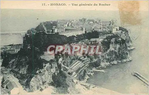 Cartes postales MONACO - Vue generale du Rocher