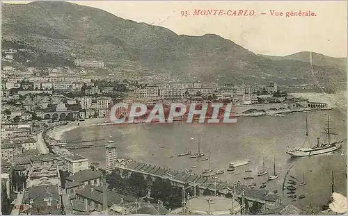 Cartes postales MONTE-CARLO - Vue generale