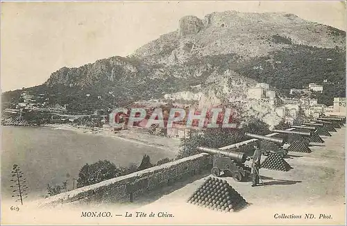 Cartes postales MONACO. � La Tete de Chien