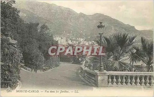 Ansichtskarte AK Monte-carlo  Vue dans les jardins