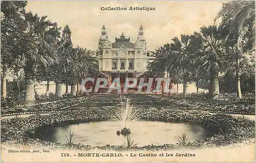 Cartes postales Monte-carlo Le Casino et les Jardins
