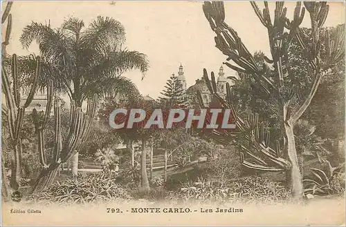 Cartes postales MONTE CARLO. - Les Jardins