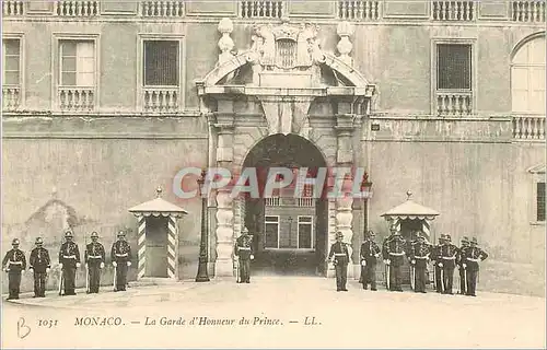 Cartes postales MONACO - La Garde d'Honneur du Prince Militaria