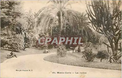 Cartes postales Monte-Carlo � Les jardins