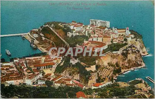 Cartes postales Monaco la ville et le rocher