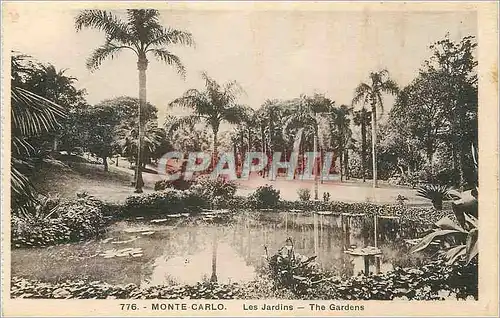 Cartes postales MONTE CARLO- Les Jardins
