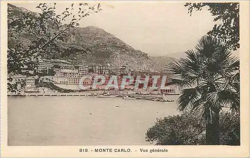 Cartes postales MONTE CARLO. - Vue g�n�rale