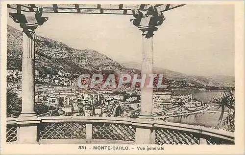 Cartes postales MONTE-CARLO. - Vue g�n�rale