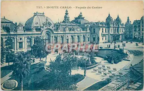 Cartes postales MONTE CARLO. - Fa�ade du Casino