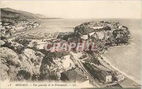 Cartes postales MONACO. � Vue g�n�rale de la Principaut�