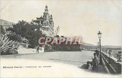 Cartes postales Monte-carlo- terrasse du casino