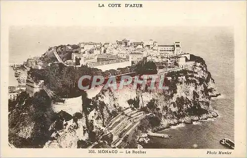 Cartes postales LA COTE D'AZUR MONACO � Le Rocher