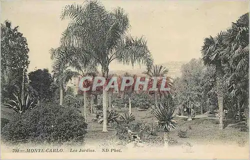 Cartes postales MONTE-CARLO. Les Jardins